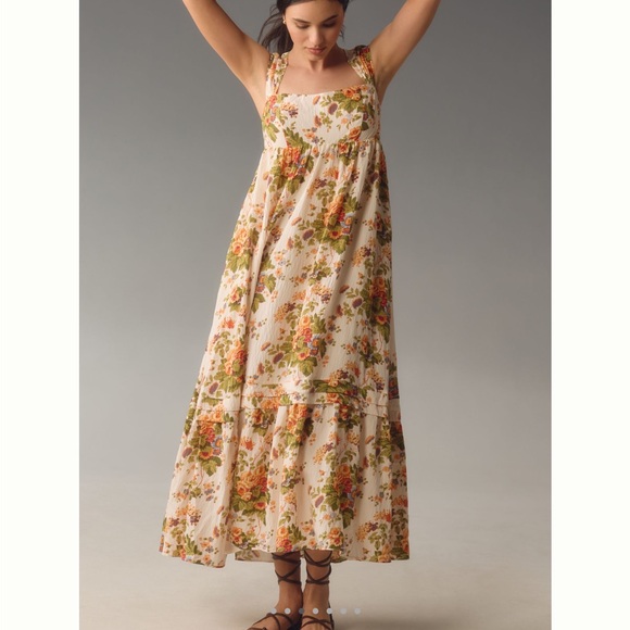 ❌Sold - Anthropologie Sleeveless Square-Neck Maxi Dress - Picture 3 of 14